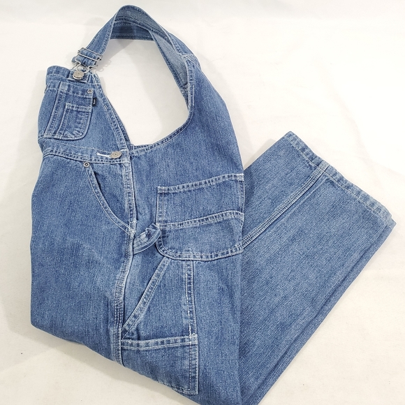 Lakin McKey L*M Bib Overalls Blue Denim Unisex Boy - Picture 8 of 15
